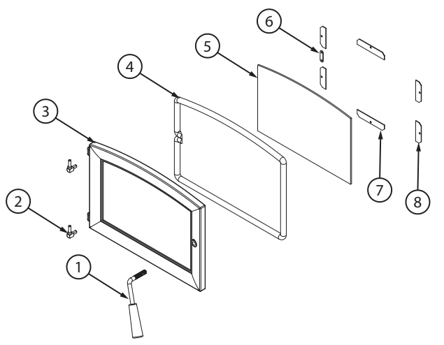 Repair Parts 3 Diagram and Parts List for US2000E-BP  US Stove Company Heating Stove